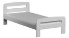 Weißes Bett KBD 02 90x200 mit Bonellfederkernmatratze Holzbett